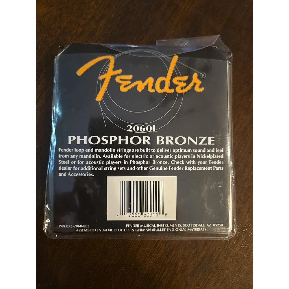 Fender Guitar Strings Mandolin 2060L‎ Phosphor Bronze Light